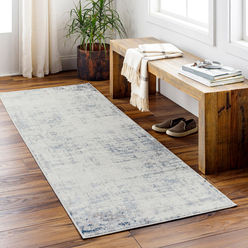Alix Modern Marble Dark Blue Rug