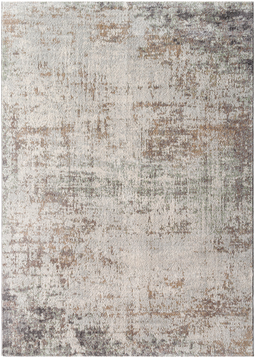 Alix Abstract Modern Marble Dark Brown Rug