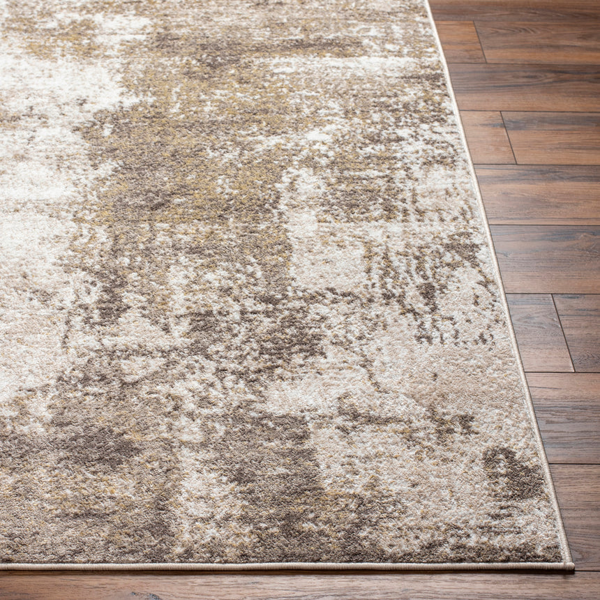 Nalany Abstract Modern Marble Light Brown Rug