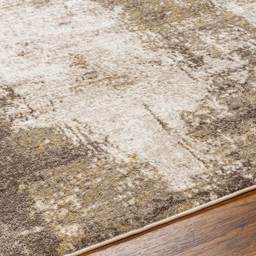 Nalany Abstract Modern Marble Light Brown Rug