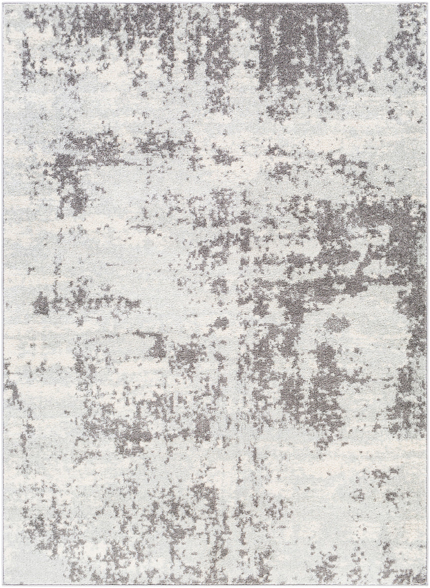 Sarah Abstract Modern Marble White Rug