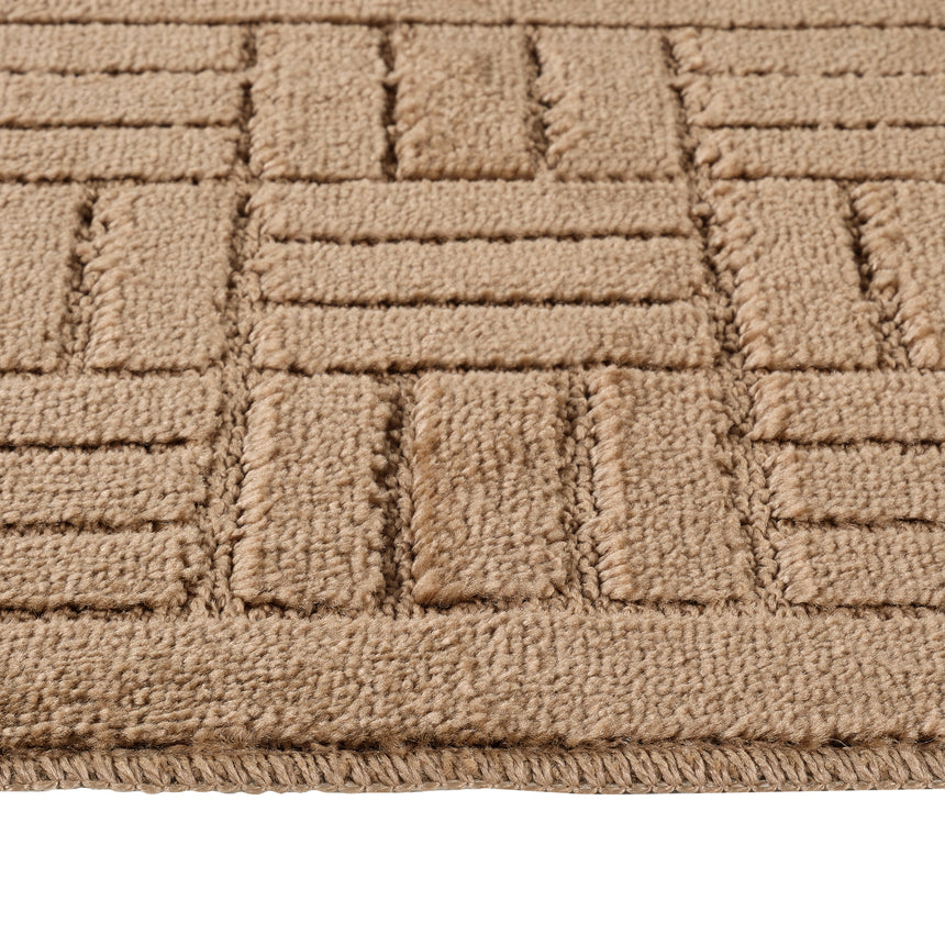 Royal 2-Piece Machine Washable Non-Slip Brown Bathroom Rug Set