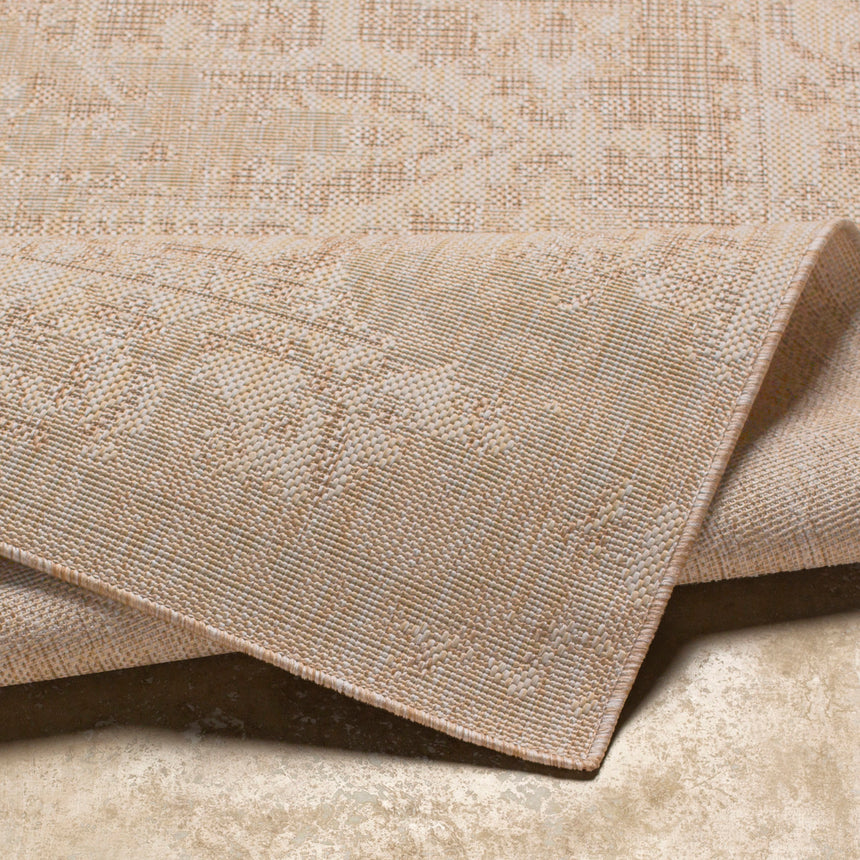 Gena In- & Outdoor Oriental Jute-Look Brown Rug