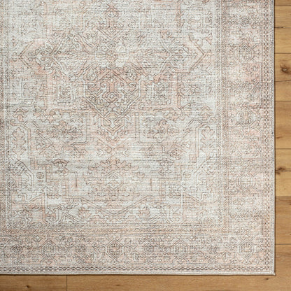 AASHI Becki Owens x Livabliss Vintage Traditional Oriental Boho Blush/Cream Area Rug Overhead