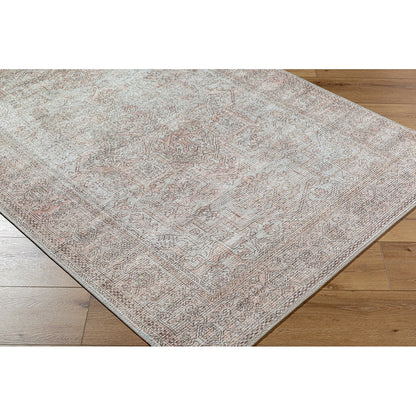 AASHI Becki Owens x Livabliss Vintage Traditional Oriental Boho Blush/Cream Area Rug Corner