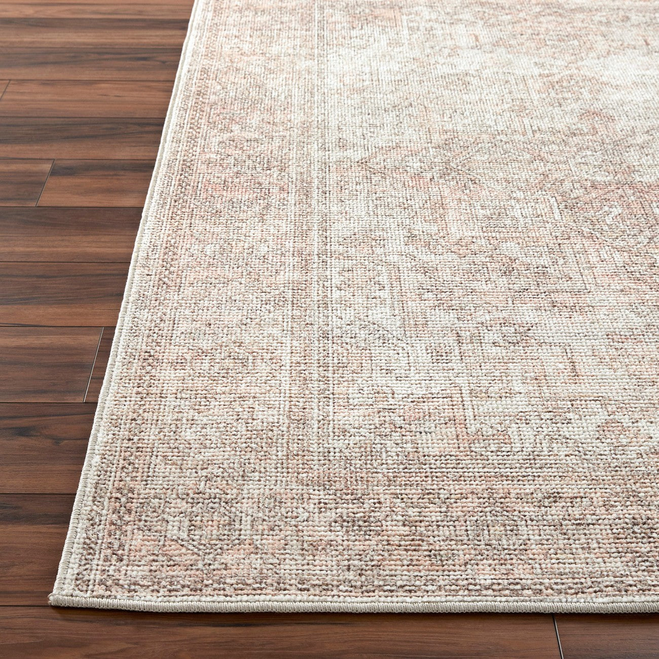 AASHI Becki Owens x Livabliss Vintage Traditional Oriental Boho Blush/Cream Area Rug Front