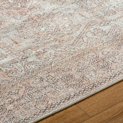 AASHI Becki Owens x Livabliss Vintage Traditional Oriental Boho Blush/Cream Area Rug Texture