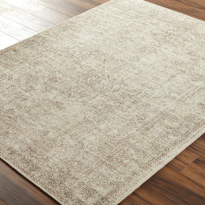 AASHI Becki Owens x Livabliss Vintage Traditional Oriental Boho Sage/Cream Area Rug Corner
