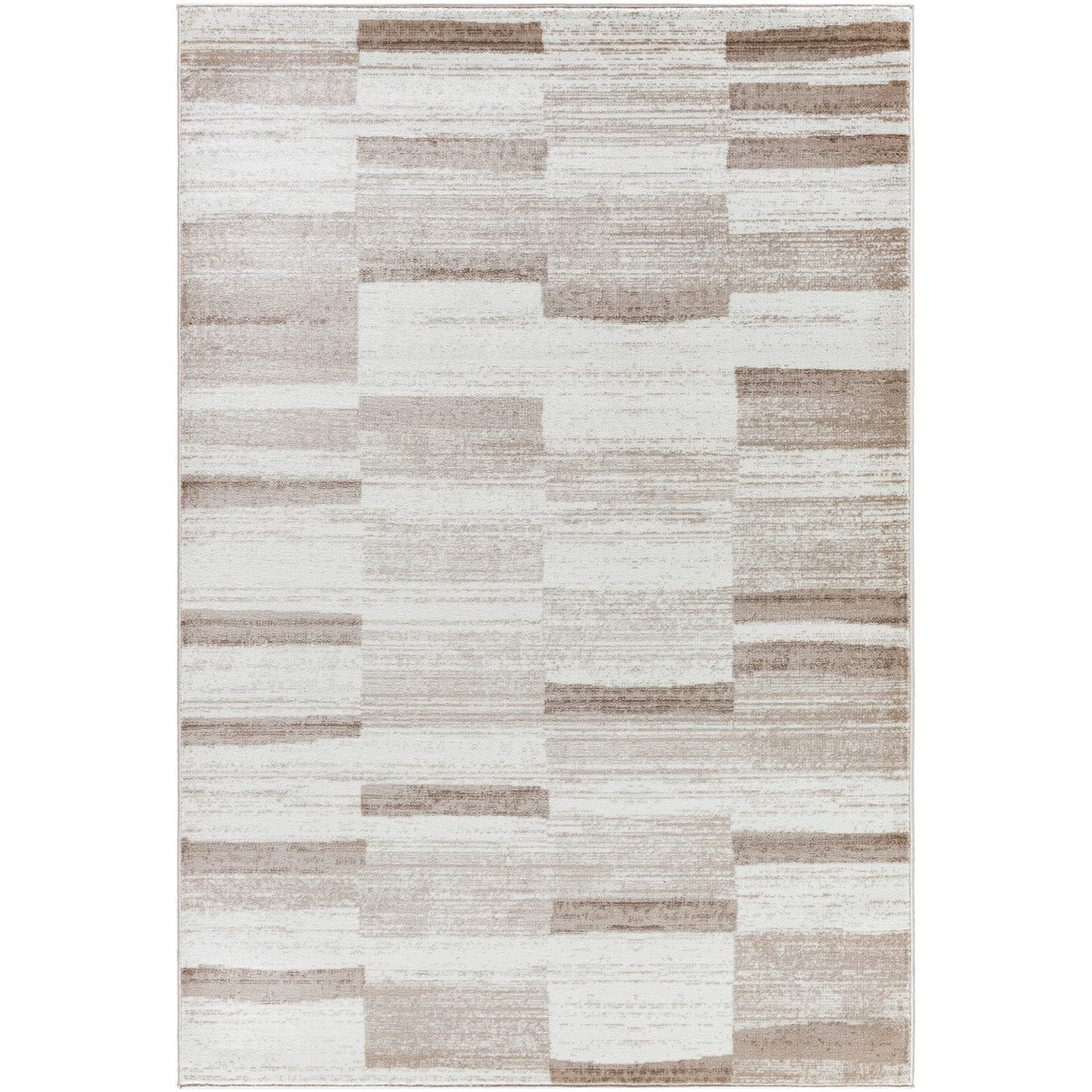 AISHA Scandi Modern Dark Brown Area Rug Flat
