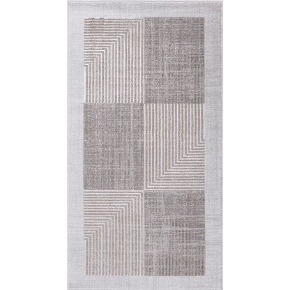 AITANA Scandi Modern Beige/White Area Rug Flat