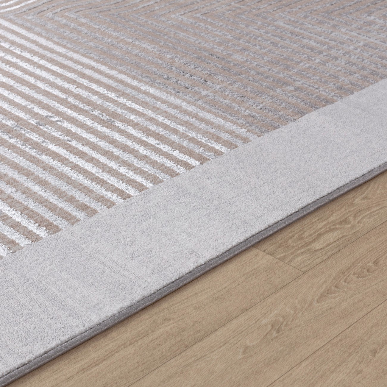 AITANA Scandi Modern Beige/White Area Rug Texture