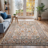 Amira Vintage Oriental Boho Burnt Orange Rug