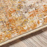 Jeevika Abstract Modern Marble Orange Rug