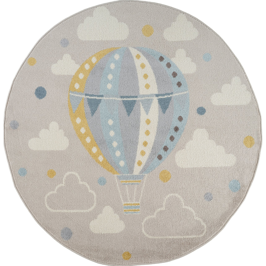 Monty Kids Modern Multicolour/Grey Bedroom Rug