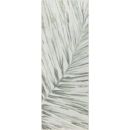 ALAYA Scandi Coastal Medium Green Area Rug Flat