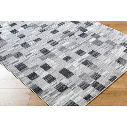 ALIA Scandi Modern Black Area Rug Corner
