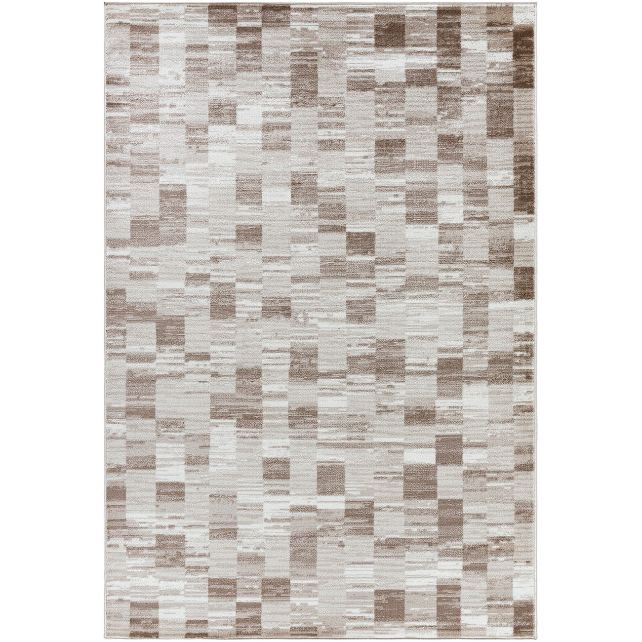 ALIA Scandi Modern Dark Brown Area Rug Flat