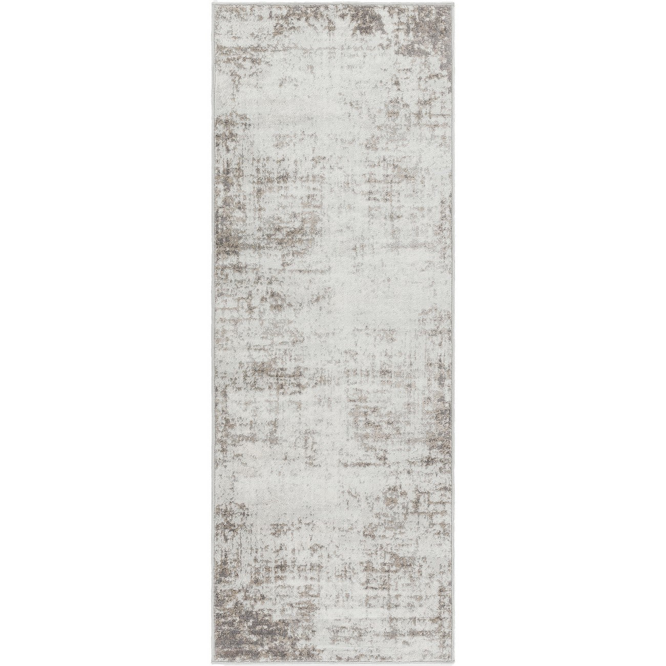ALIX Abstract Modern Marble Medium Grey Area Rug Flat