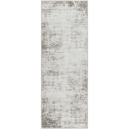 ALIX Abstract Modern Marble Medium Grey Area Rug Flat