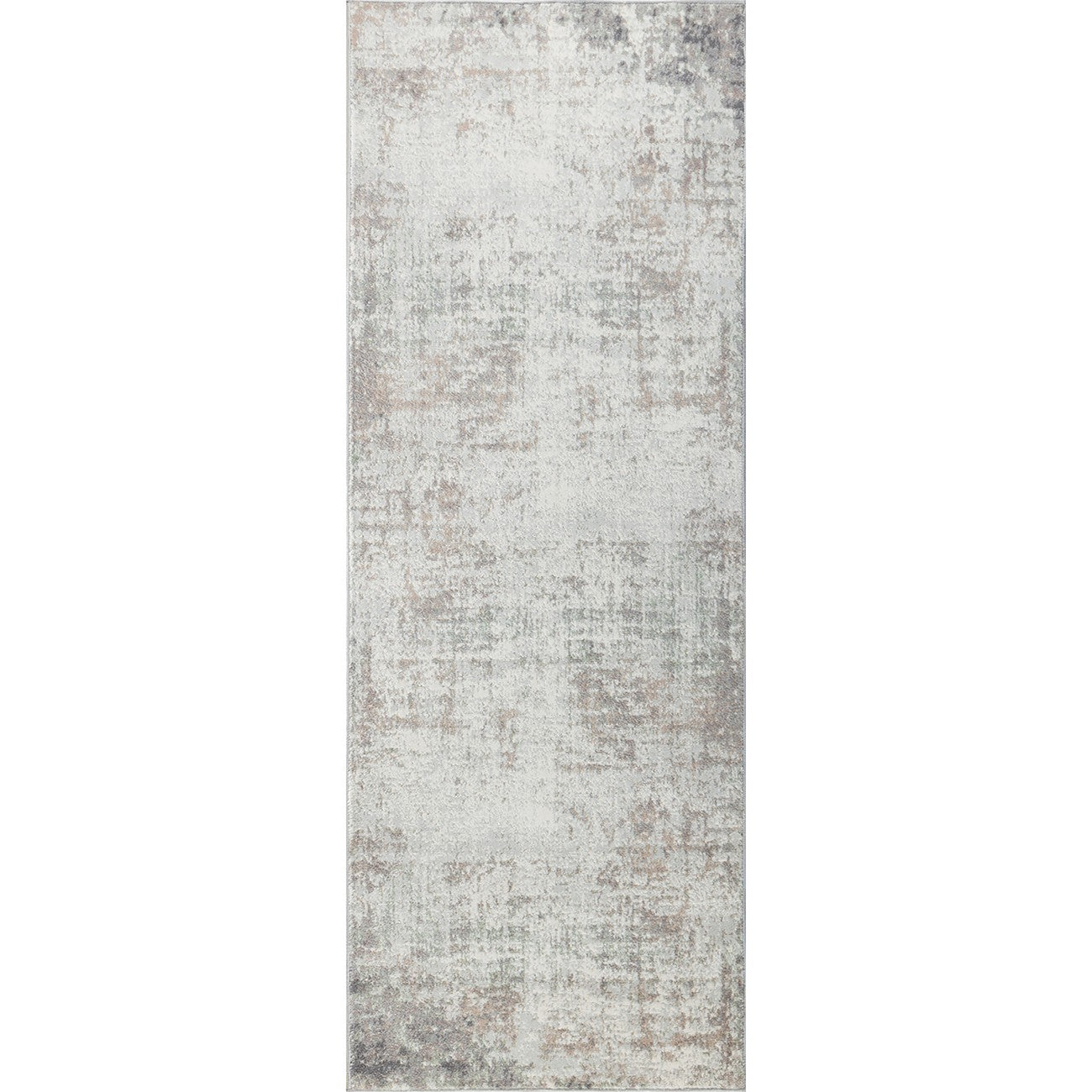 ALIX Round Abstract Modern Marble Dark Brown Area Rug Flat