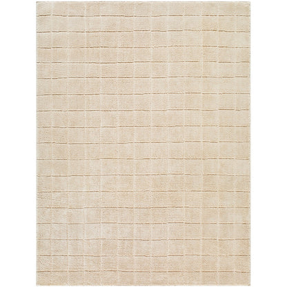 AMINA Our PNW Home x Livabliss Scandi High Pile Light Beige/Light Brown Area Rug Flat