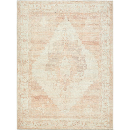 ANIKA Becki Owens x Livabliss Vintage Traditional Oriental Boho Blush/Cream Area Rug Flat