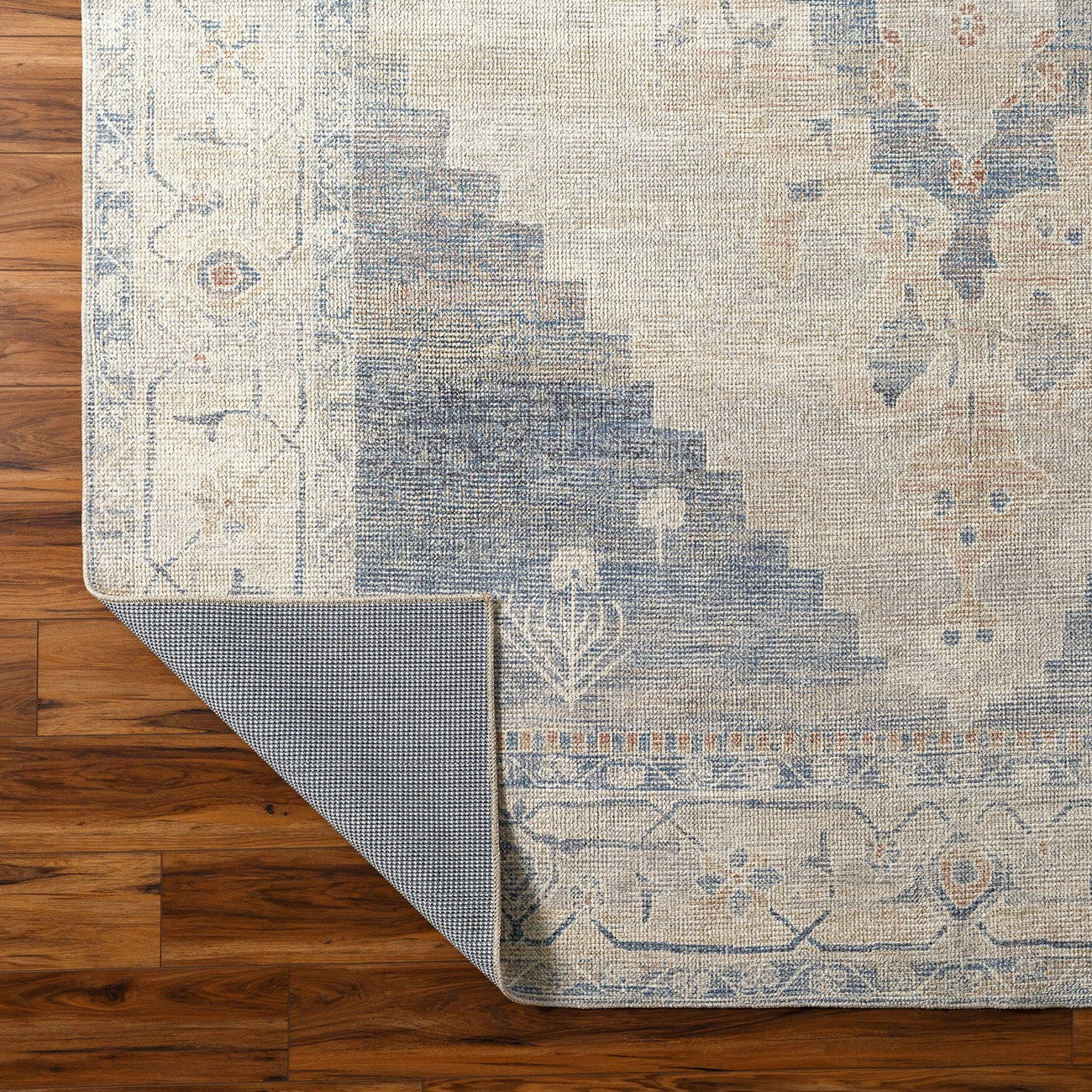 ANIKA Becki Owens x Livabliss Vintage Traditional Oriental Boho Denim/Navy Area Rug 
