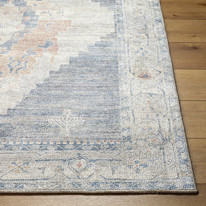 ANIKA Becki Owens x Livabliss Vintage Traditional Oriental Boho Denim/Navy Area Rug Front