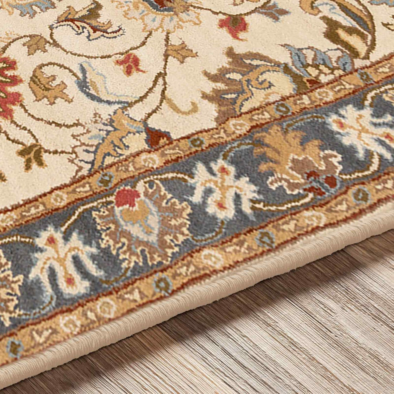 ANJALI Hand-Tufted Oriental Wool Tan Area Rug Texture