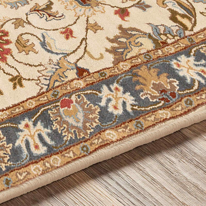 ANJALI Hand-Tufted Oriental Wool Tan Area Rug Texture