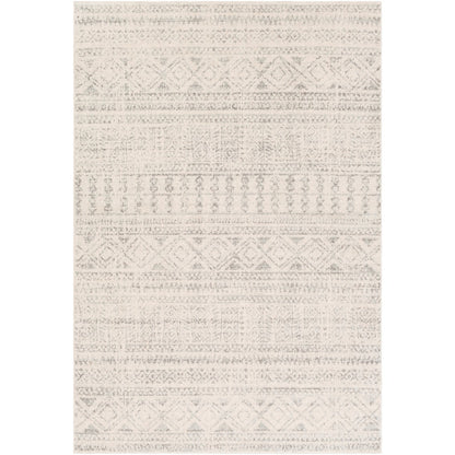 ANUSHKLA Scandi Global Light Grey Area Rug Flat