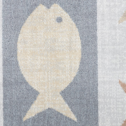 AQUAFIESTA Machine Washable Kids Room Rug Swatch