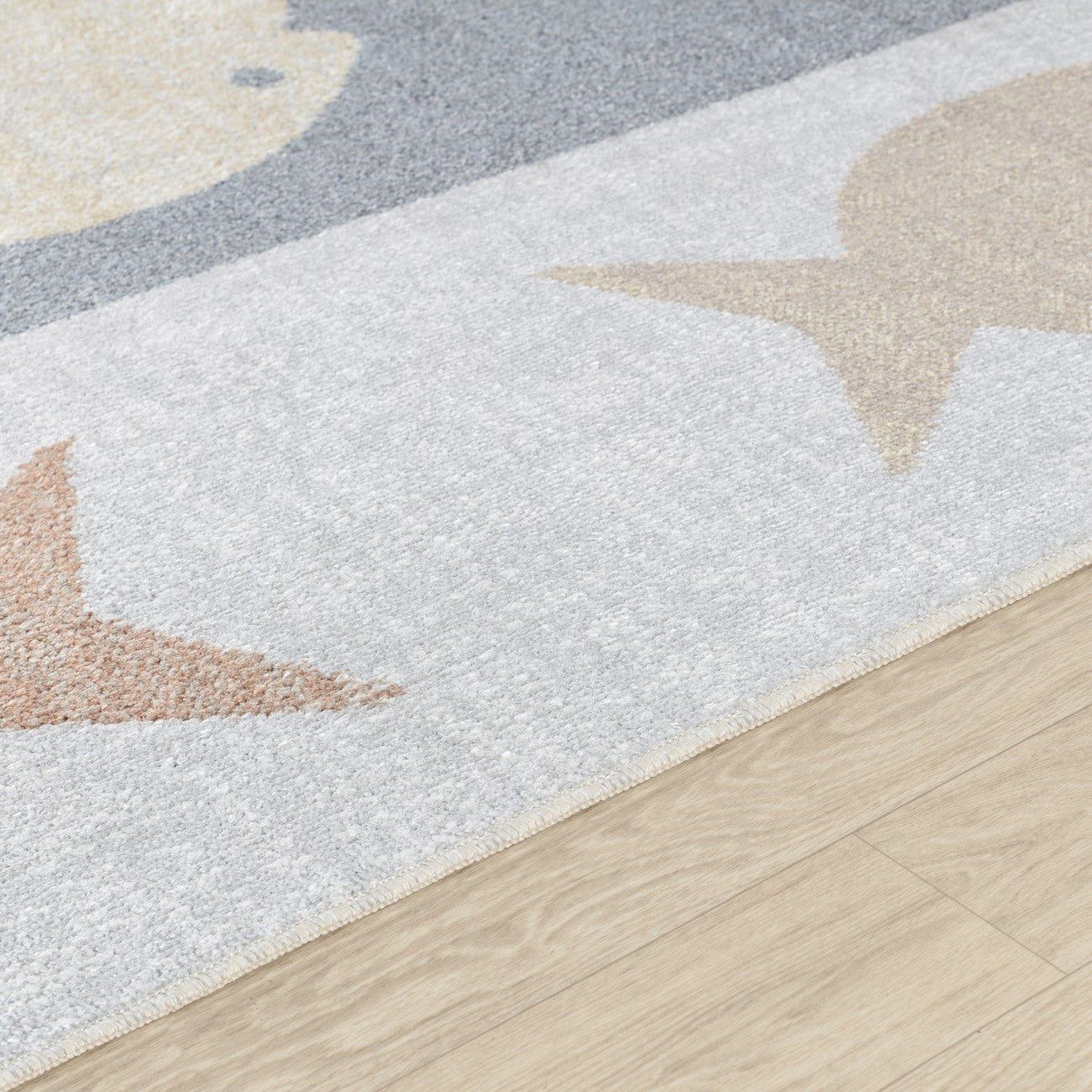 AQUAFIESTA Machine Washable Kids Room Rug Texture