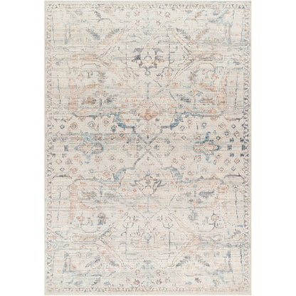 ARADHYA Becki Owens x Livabliss Vintage Traditional Oriental Boho Cream Area Rug Flat