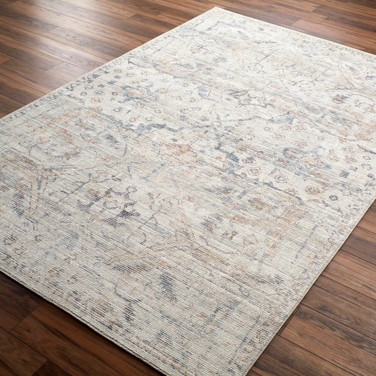 ARADHYA Becki Owens x Livabliss Vintage Traditional Oriental Boho Cream Area Rug Corner