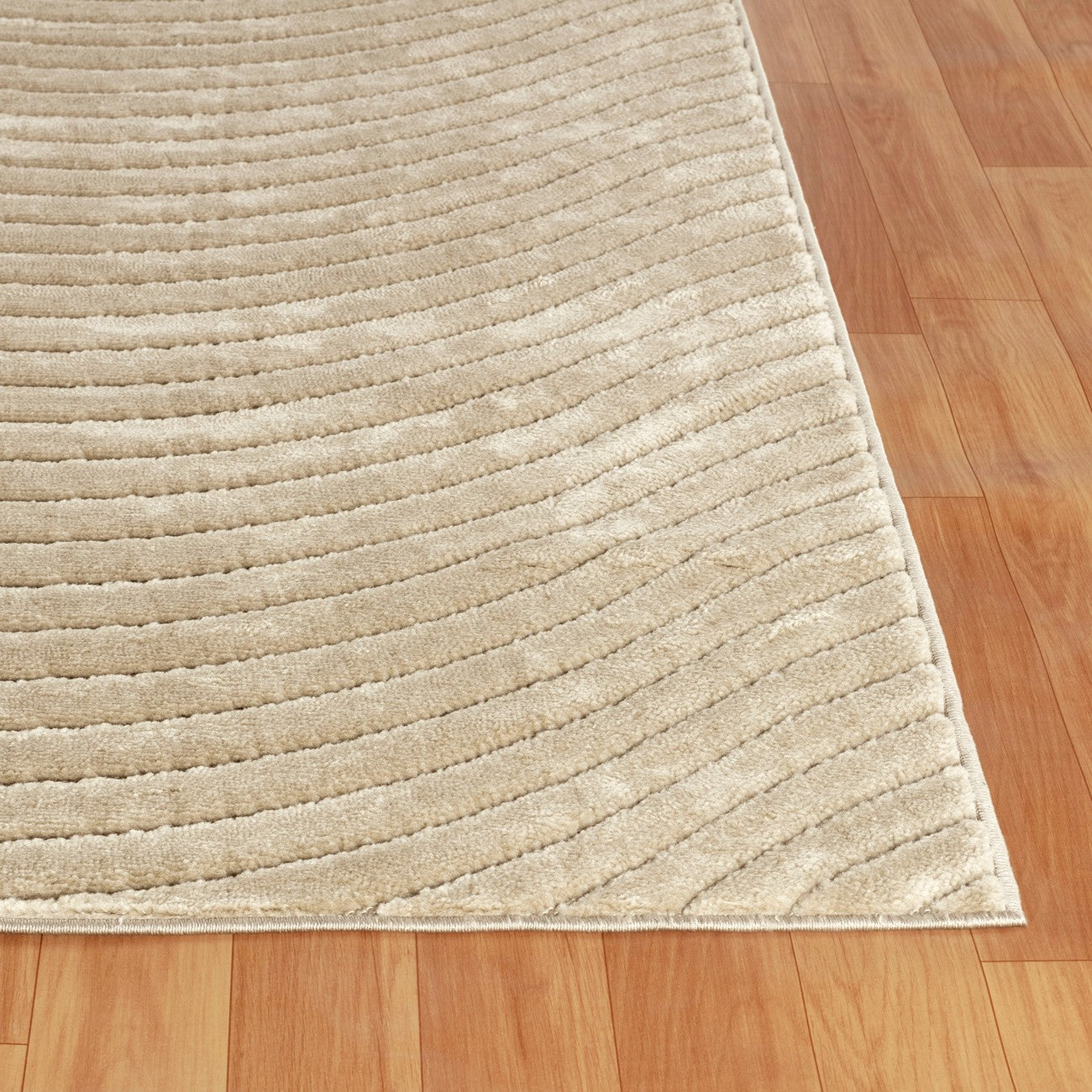 AYUMI Indoor & Outdoor Scandi Modern Beige Area Rug Front