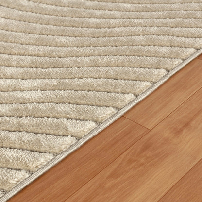 AYUMI Indoor & Outdoor Scandi Modern Beige Area Rug Texture