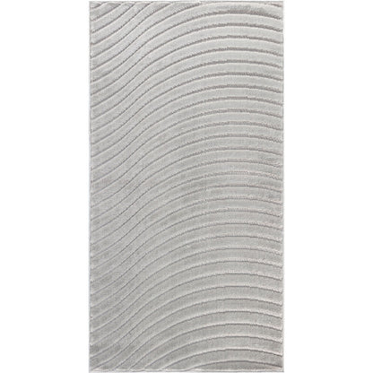 AYUMI Indoor & Outdoor Scandi Modern Grey Area Rug Flat