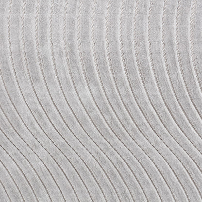 AYUMI Indoor & Outdoor Scandi Modern Grey Area Rug Swatch