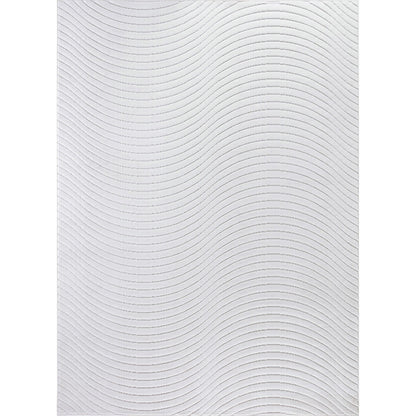 AYUMI Indoor & Outdoor Scandi Modern White Area Rug Flat