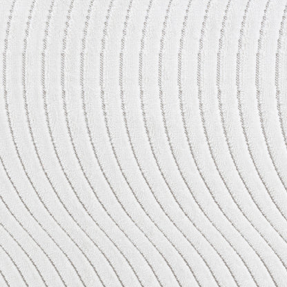 AYUMI Indoor & Outdoor Scandi Modern White Area Rug Swatch