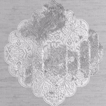 AZRA Vintage Traditional Oriental Boho White/Grey Area Rug Swatch