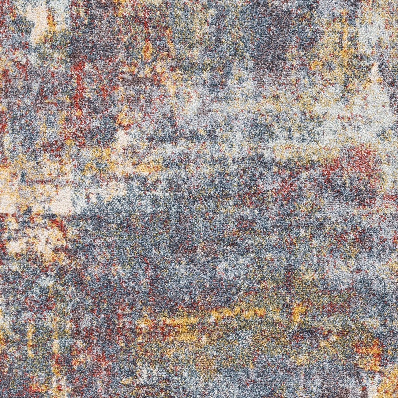 NOA Abstract Modern Marble Burnt Orange Area Rug Swatch