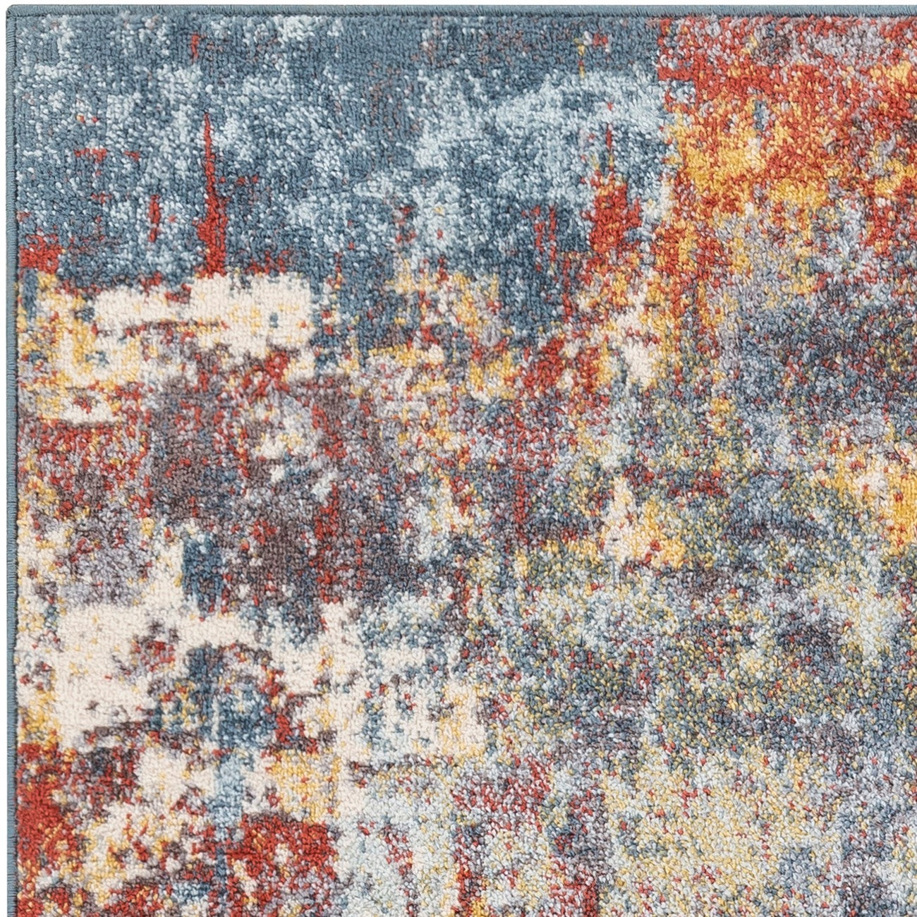 NOA Abstract Modern Marble Burnt Orange Area Rug Zoom