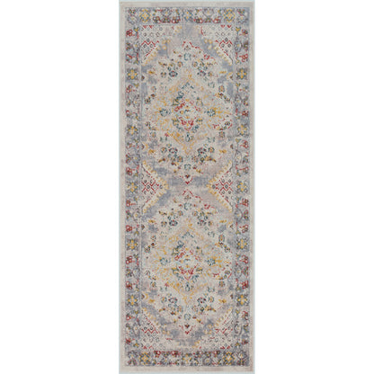 JADE Vintage Traditional Oriental Boho Taupe Area Rug Flat