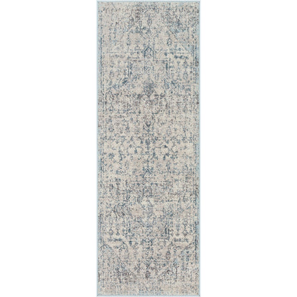 LYA Vintage Traditional Oriental Boho Ivory Area Rug Flat