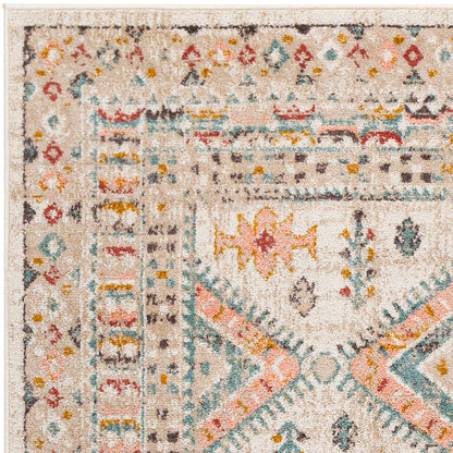 EVELYN Scandi Modern Boho Brick Area Rug Zoom