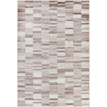 BHAUMI Scandi Modern Dark Brown Area Rug Flat