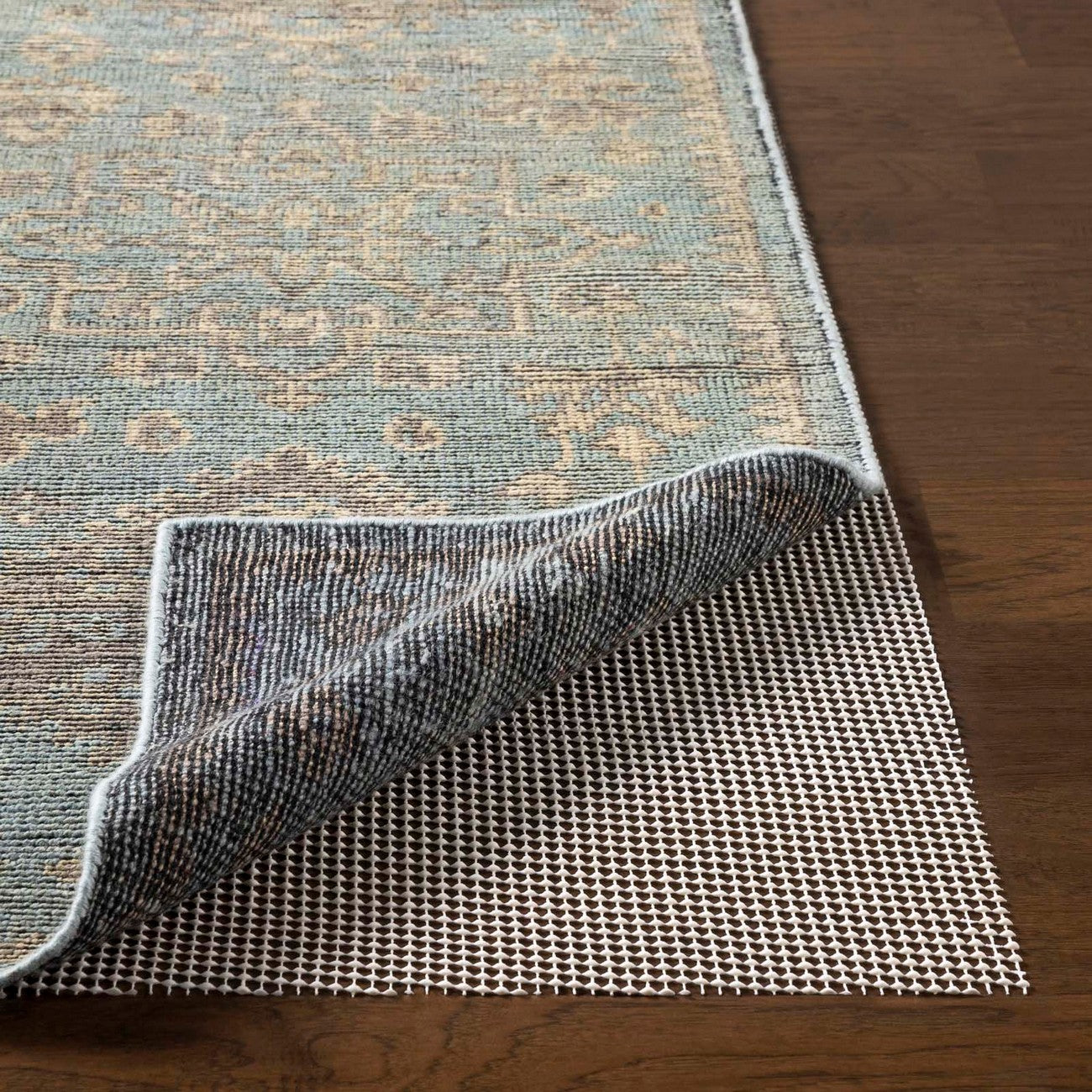 Non-Slip Rug Pad Cushioned Support for Floor Protection Flat