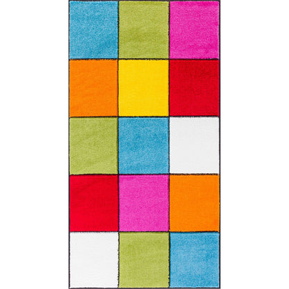 BONNIE Scandi LBU2323 Geometric Multicolour Area Rug Flat